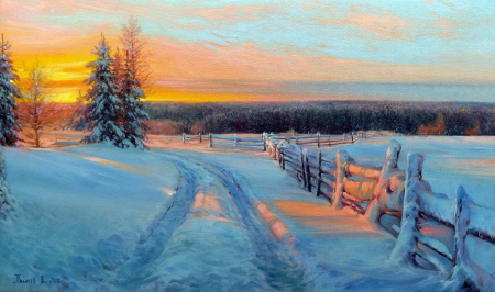 Вячеслав палачев зимний пейзаж