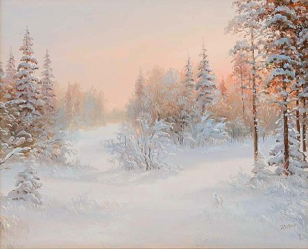 Художник а.Рудич картины зима