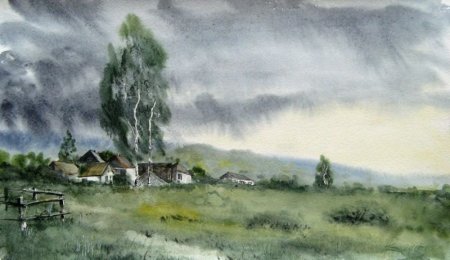 Сергей Есенин буря пейзаж