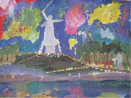 Рисование салют