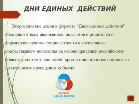 Акция день единых действий