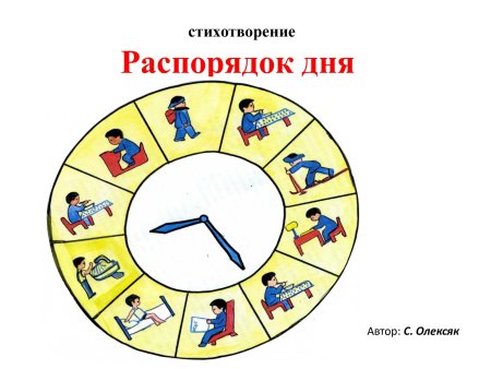 Распорядок дня школьника