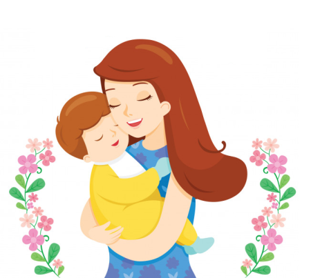 День матери дети объятия