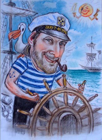 Шарж моряк