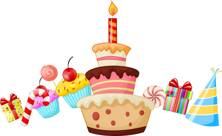 Праздничный торт вектор