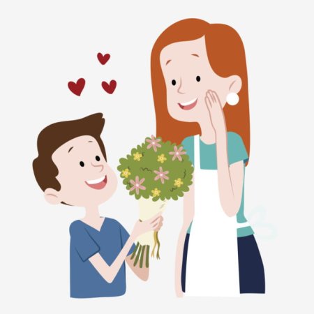 Мама и сын вектор