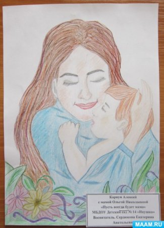 Рисунок маме на день матери