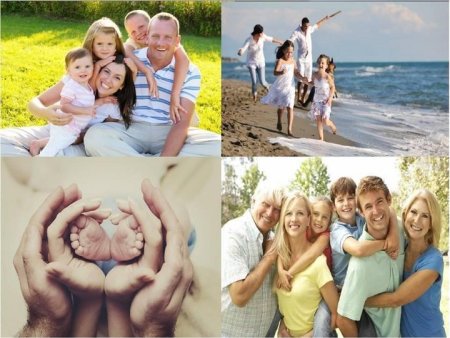 Интересные семейные коллажи