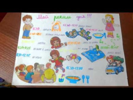 Проект по английскому распорядок дня