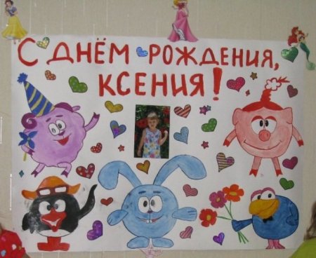 Красивые плакаты на день рождения