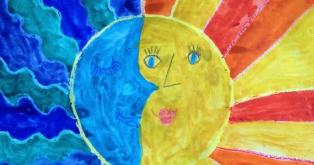 Рисование на тему день ночь