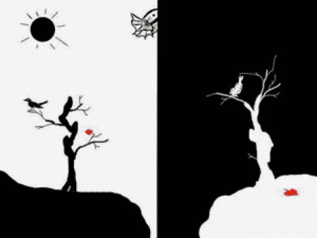 День и ночь в черно белом