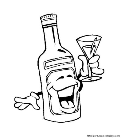 Бутылка с рюмкой