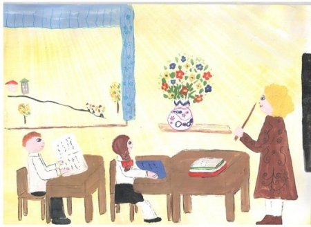 Рисунок в школу на тему день учителя