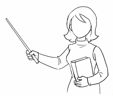 Как нарисовать учительницу