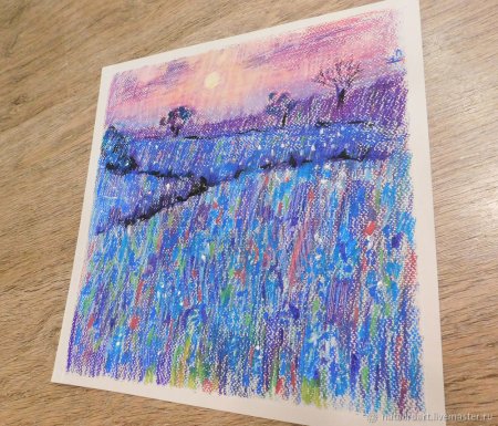 Рисование масляной пастелью