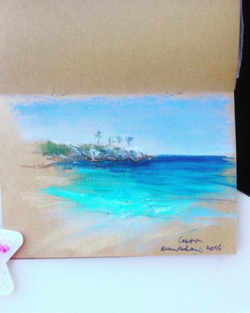 Пейзаж фломастерами