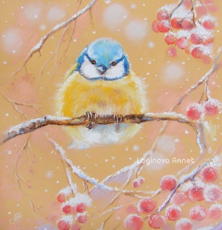 Масляная пастель и акварель