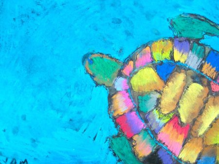 Коты масляной пастелью