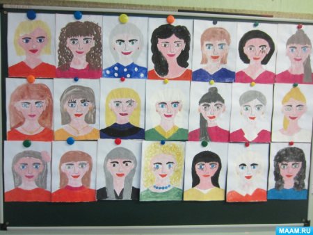 Рисование портрета в старшей группе