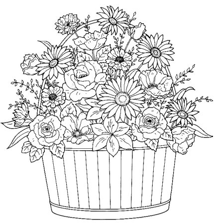 Цветы карандашом на день рождения