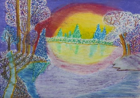 Мороз и солнце день чудесный рисунок