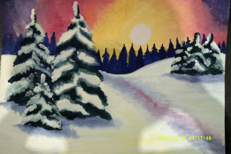 Мороз и солнце день чудесный рисунок