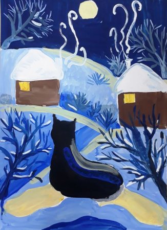 Мороз и солнце день чудесный рисунок