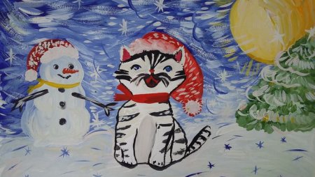 Рисунок на тему Мороз и солнце день чудесный