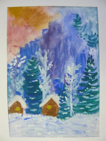 Мороз и солнце день чудесный нарисовать рисунок