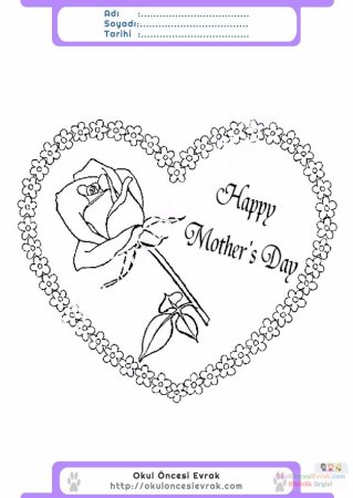 Рисунок на день матери легкий