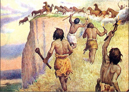 Первобытный человек раскраска для детей