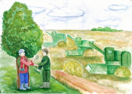 Рисование в детском саду сельское хозяйство