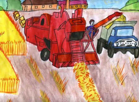 Сельское хозяйство глазами детей рисунки