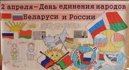 Открытка день единения народов России и Белоруссии