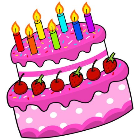 Праздничный торт рисунок