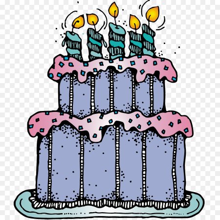 Веселый тортик рисунок