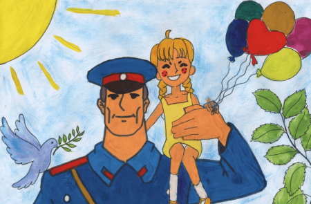 Рисунок ко Дню полиции