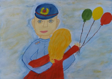 Конкурс рисунков мой папа милиционер