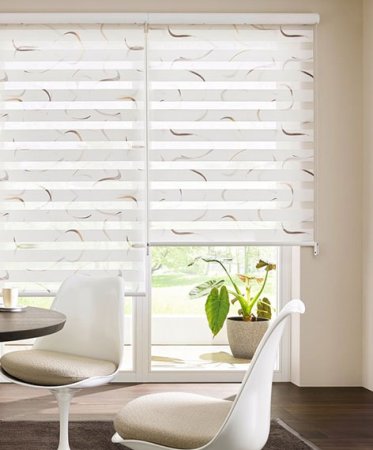 Рольшторы Зебра день ночь