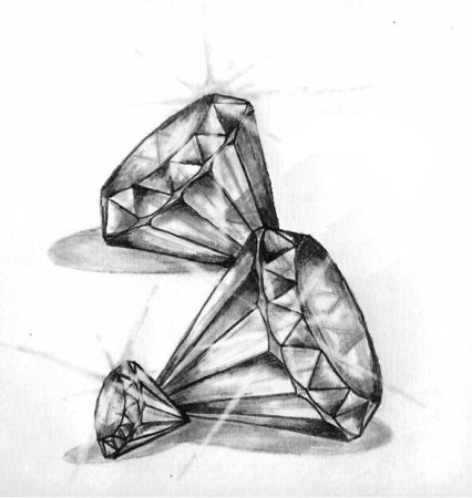 Тату Алмаз эскиз
