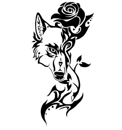 Тату эскизы черно белые