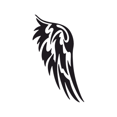 Простые черно белые тату