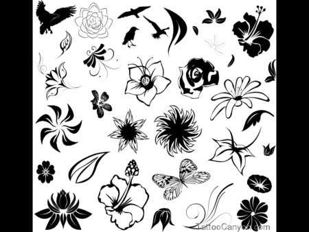 Тату черно белые маленькие