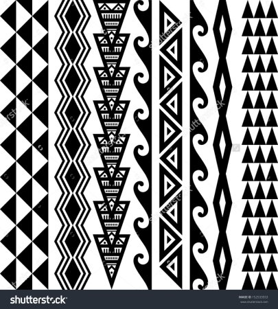 Орнамент Полинезия полоса