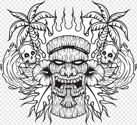 Гавайские тату эскизы