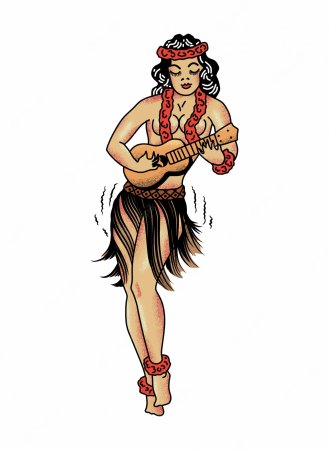 Тату Гавайский стиль