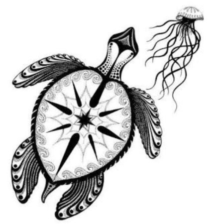 Морской компас эскиз