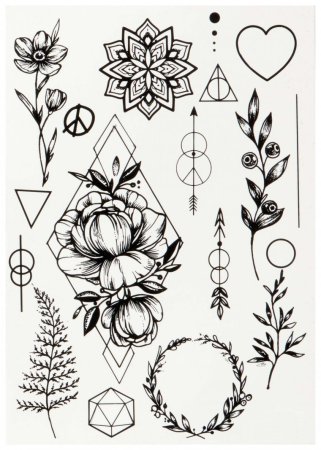 ЭСКИЗАТАТУ для девушек