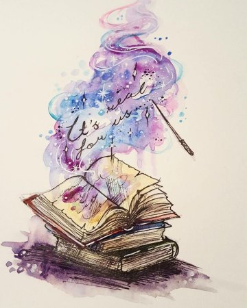 Книги акварель